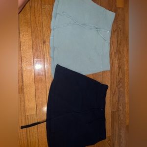 brandy melville waffle skirts!!